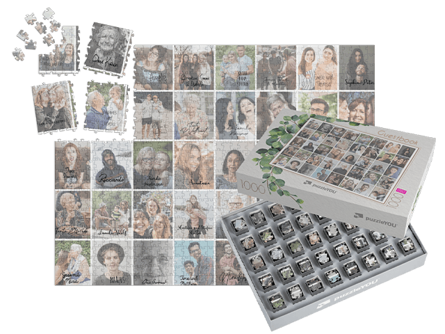 Gästbok för bröllopet