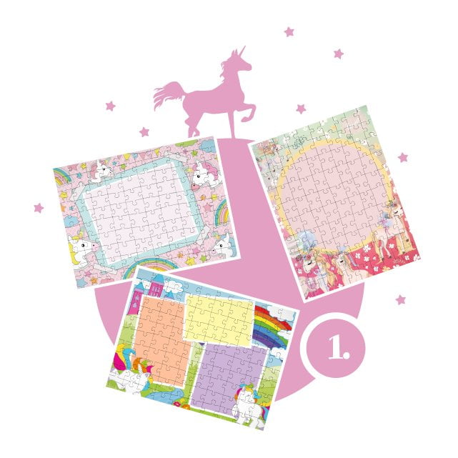 Skapa enhörningspussel för barn - steg 1