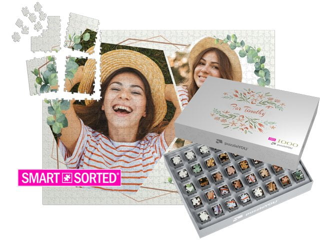 överraskningspussel Alla hjärtans dag - Flowering time (red)