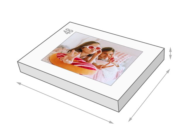 48-bitars fotpussel pussellådans mått