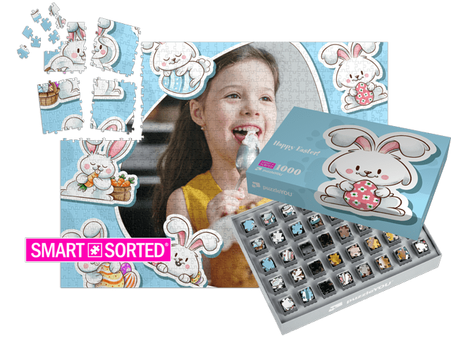 överraskningspussel påsk - Fluffy Easter