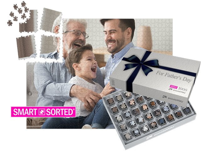 pussellåda Gift Ribbon blue