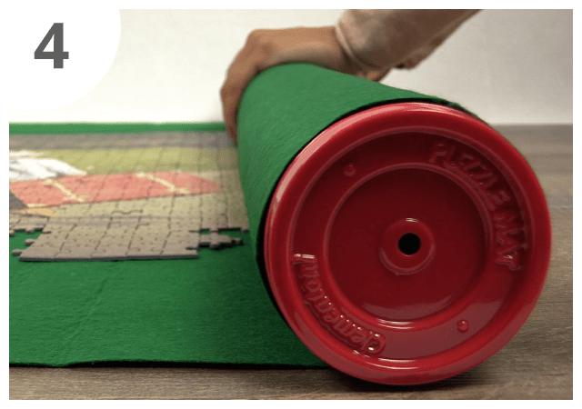 Instruktioner pusselmattan steg 4