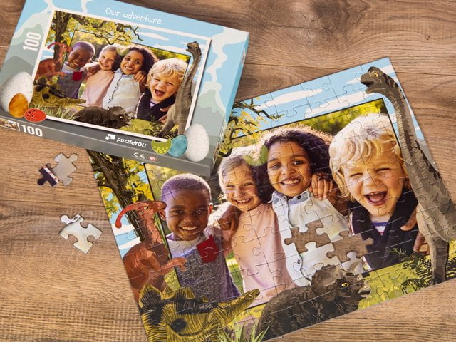 Dinosauerpussel för barn