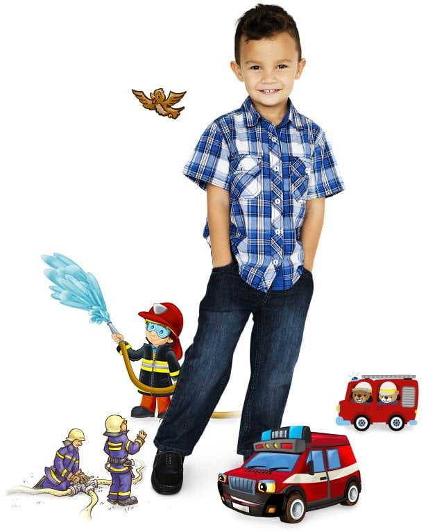 Ditt barn och brandkåren tillsammans på ett pussel