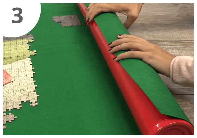 Instruktioner pusselmattan steg 3